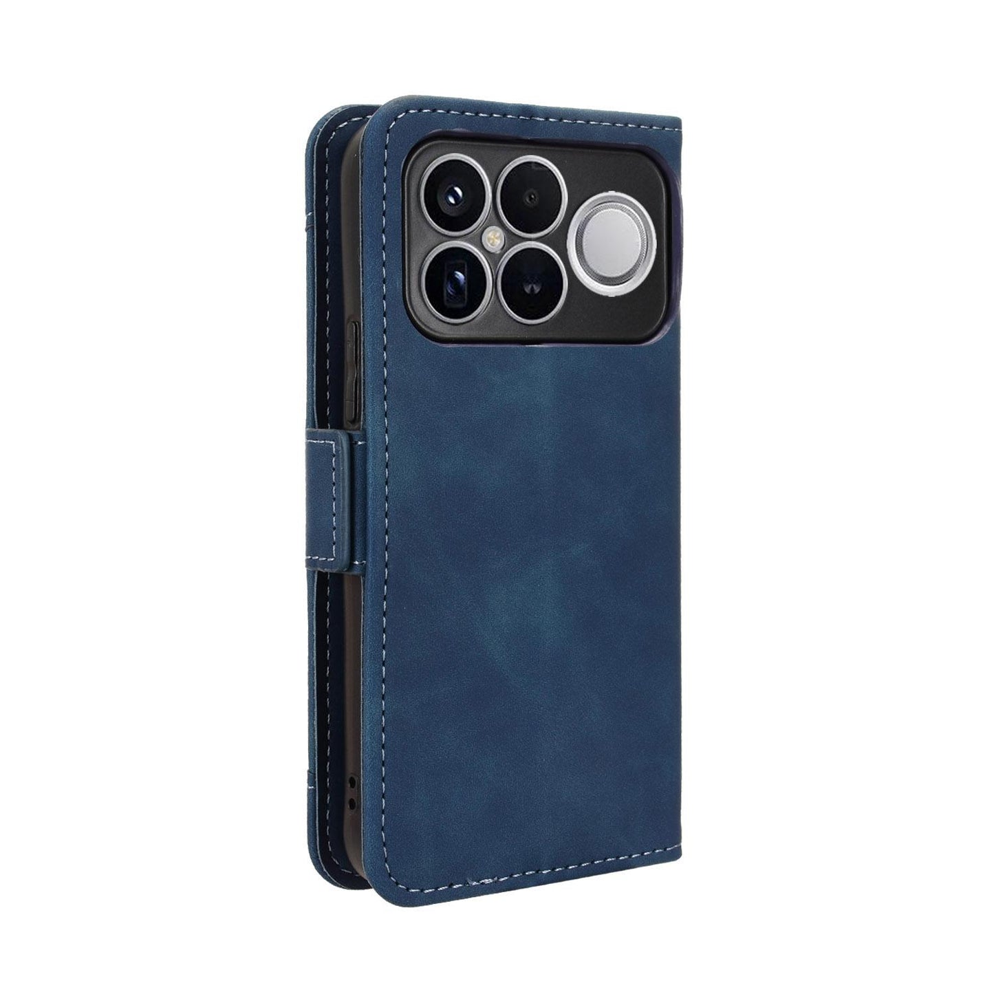 For Redmi K90 Pro Max 5G / Poco F8 Ultra Skin Feel Calf Texture Card Slots Leather Phone Case(Blue)