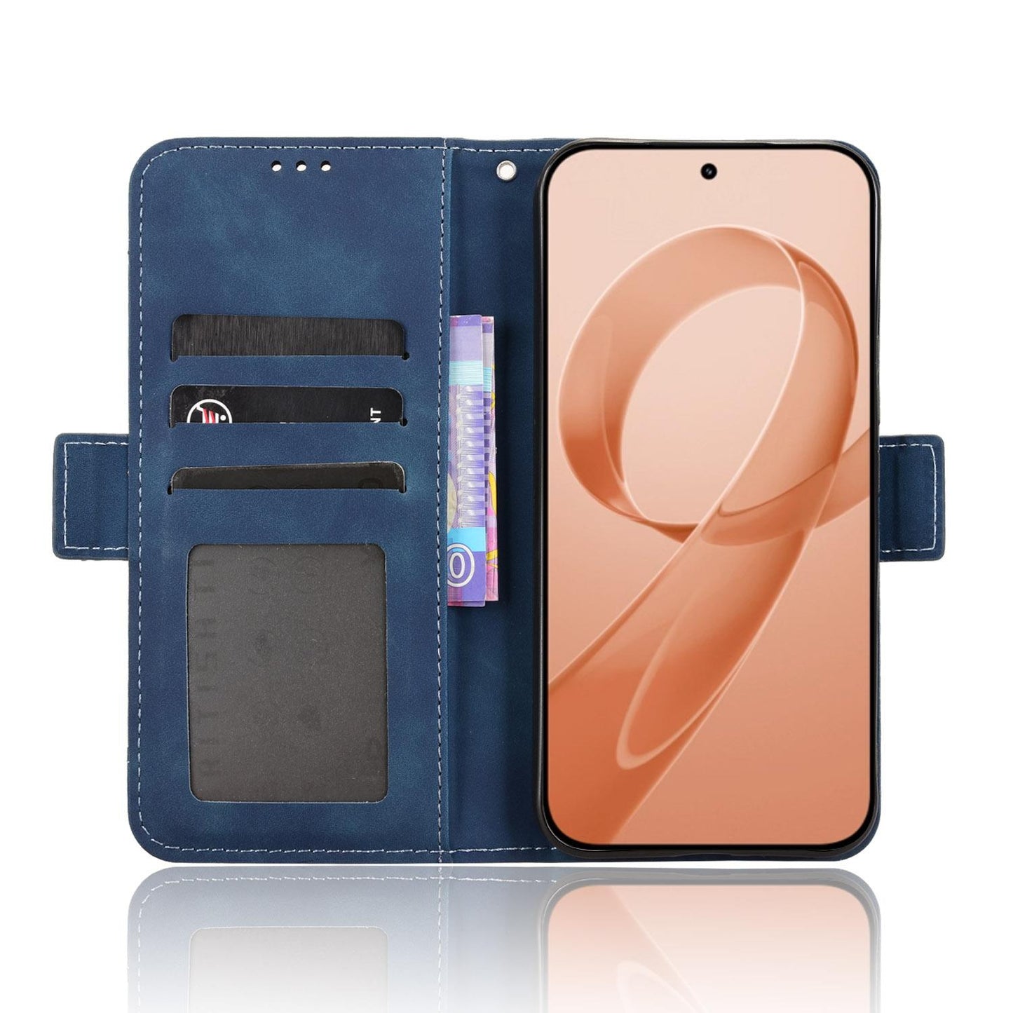 For Redmi K90 Pro Max 5G / Poco F8 Ultra Skin Feel Calf Texture Card Slots Leather Phone Case(Blue)