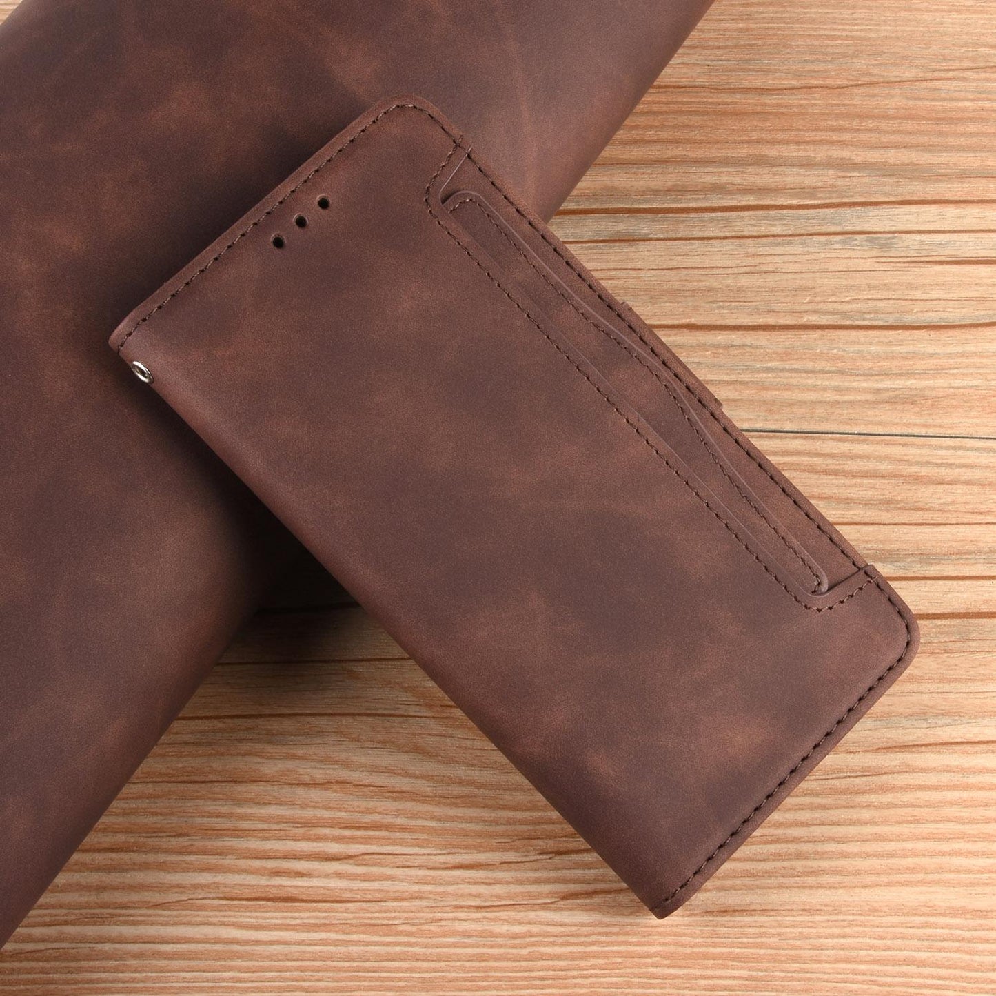 For Redmi K90 Pro Max 5G / Poco F8 Ultra Skin Feel Calf Texture Card Slots Leather Phone Case(Brown)