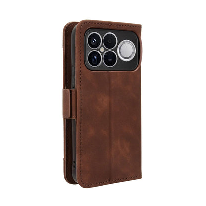 For Redmi K90 Pro Max 5G / Poco F8 Ultra Skin Feel Calf Texture Card Slots Leather Phone Case(Brown)