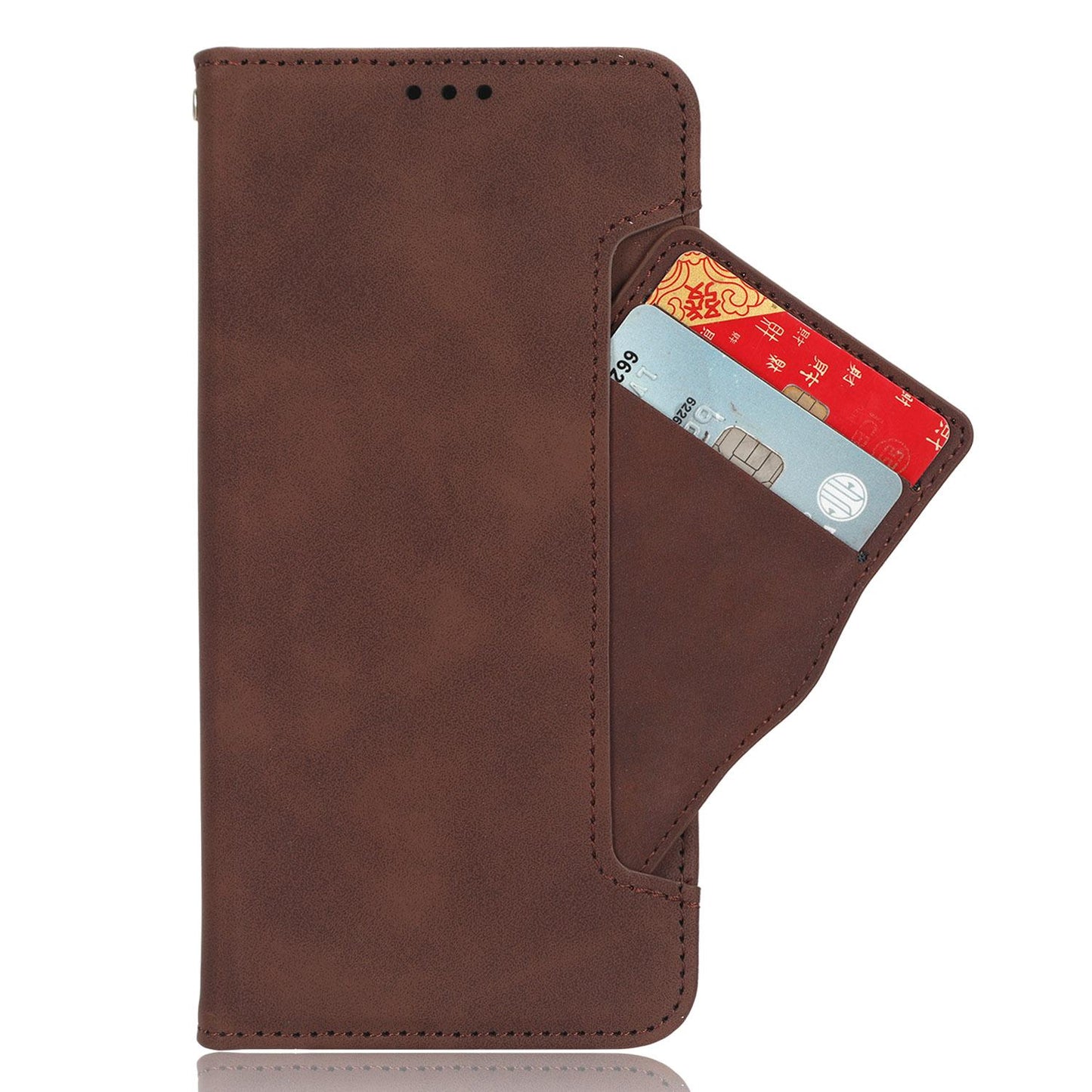 For Redmi K90 Pro Max 5G / Poco F8 Ultra Skin Feel Calf Texture Card Slots Leather Phone Case(Brown)