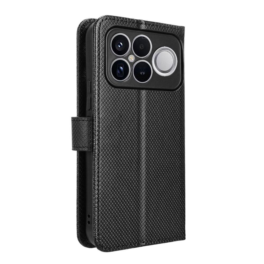 For Redmi K90 Pro Max 5G / Poco F8 Ultra Diamond Texture Leather Phone Case(Black)