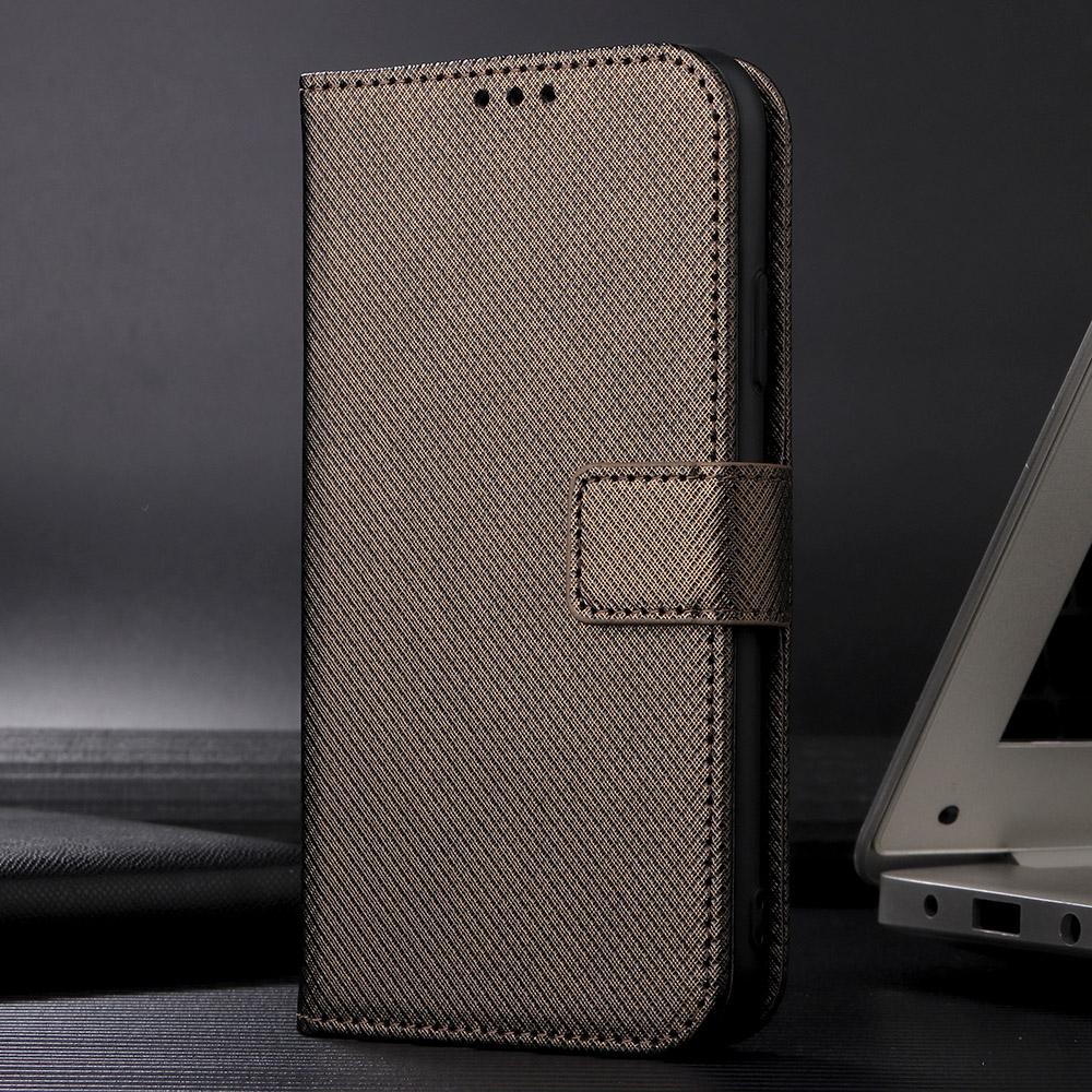 For Redmi K90 Pro Max 5G / Poco F8 Ultra Diamond Texture Leather Phone Case(Brown)