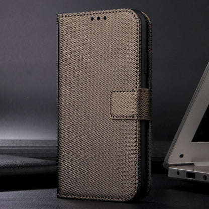 For Redmi K90 Pro Max 5G / Poco F8 Ultra Diamond Texture Leather Phone Case(Brown)