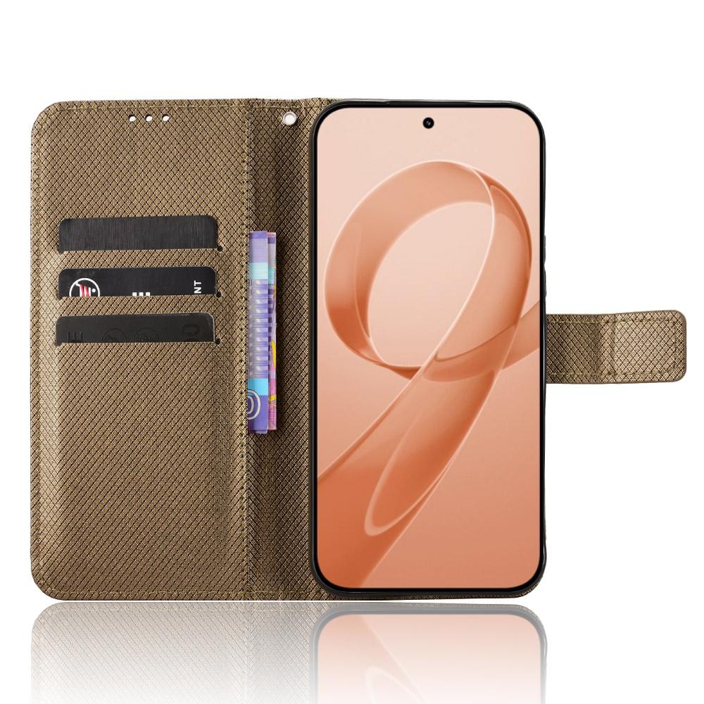 For Redmi K90 Pro Max 5G / Poco F8 Ultra Diamond Texture Leather Phone Case(Brown)