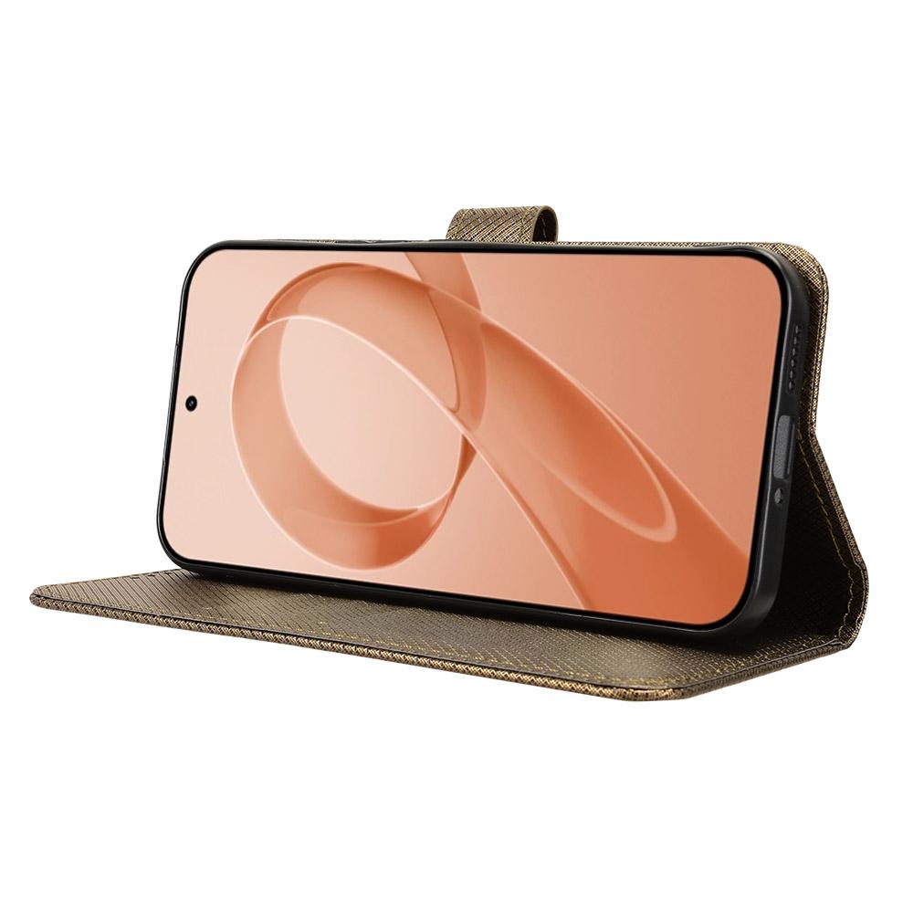 For Redmi K90 Pro Max 5G / Poco F8 Ultra Diamond Texture Leather Phone Case(Brown)