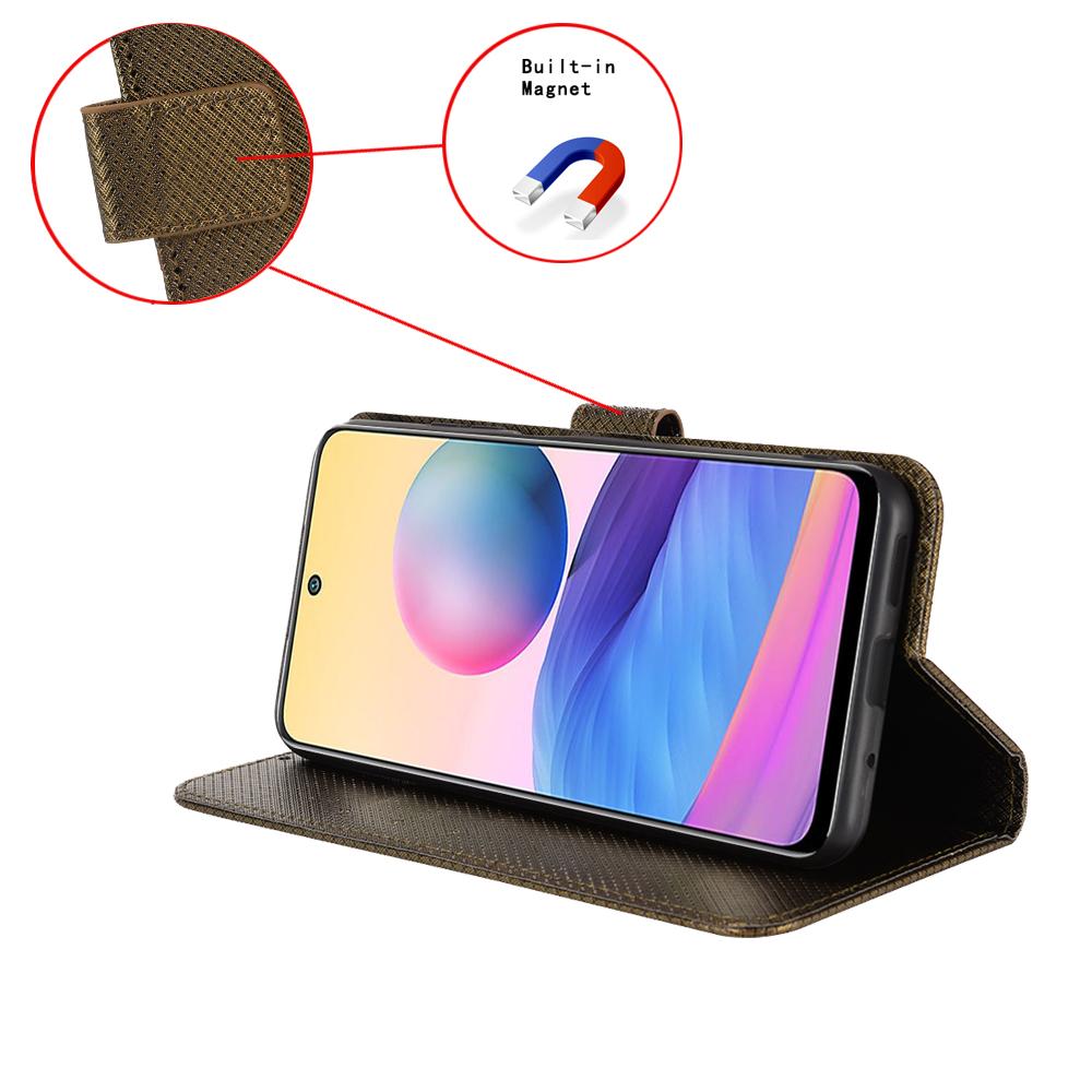 For Redmi K90 Pro Max 5G / Poco F8 Ultra Diamond Texture Leather Phone Case(Brown)