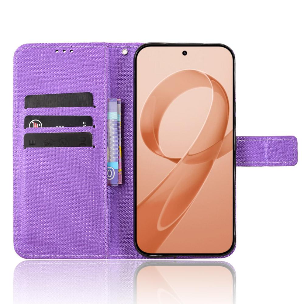 For Redmi K90 Pro Max 5G / Poco F8 Ultra Diamond Texture Leather Phone Case(Purple)