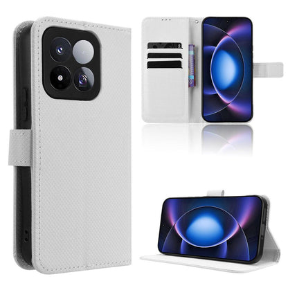 For Xiaomi 17 Max 5G Diamond Texture Leather Phone Case - White - EDA007067231A
