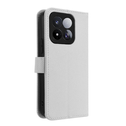 For Xiaomi 17 Max 5G Diamond Texture Leather Phone Case - White - EDA007067231A