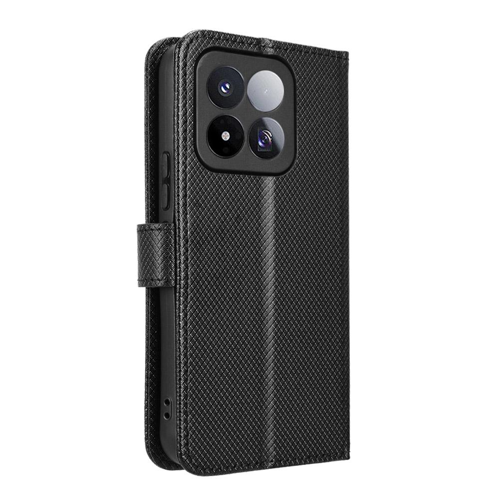 For Xiaomi 17 Max 5G Diamond Texture Leather Phone Case - Black - EDA007067231B