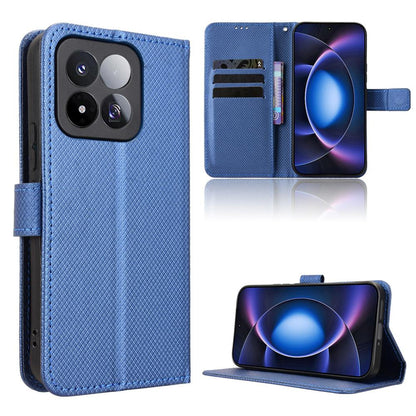 For Xiaomi 17 Max 5G Diamond Texture Leather Phone Case - Blue - EDA007067231C