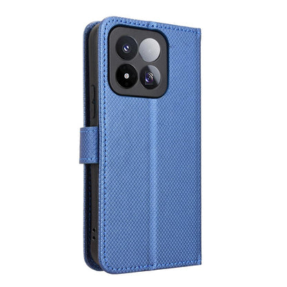 For Xiaomi 17 Max 5G Diamond Texture Leather Phone Case - Blue - EDA007067231C