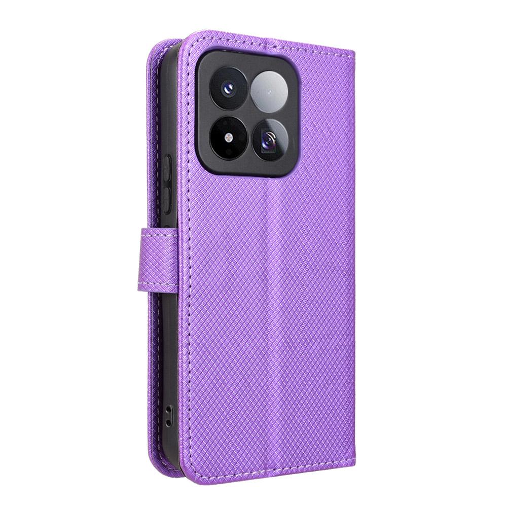 For Xiaomi 17 Max 5G Diamond Texture Leather Phone Case - Purple - EDA007067231E