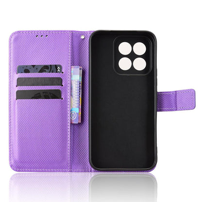 For Xiaomi 17 Max 5G Diamond Texture Leather Phone Case - Purple - EDA007067231E