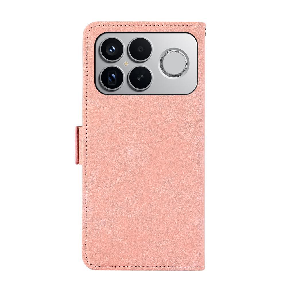 For Redmi K90 Pro Max/Poco F8 Ultra ABEEL Frosted Magnetic RFID Leather Phone Case(Pink)