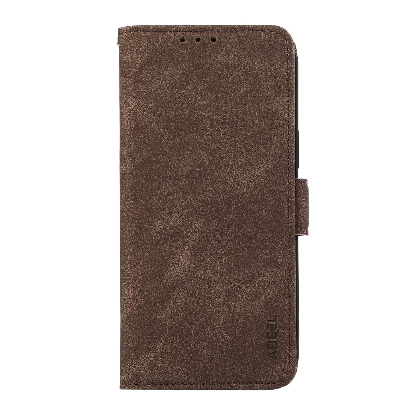 For Redmi K90 Pro Max/Poco F8 Ultra ABEEL Frosted Magnetic RFID Leather Phone Case(Brown)