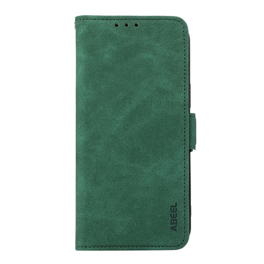 For Redmi Note 17 4G Global 169.7mm ABEEL Frosted Magnetic RFID Leather Phone Case - Green - EDA007072922D