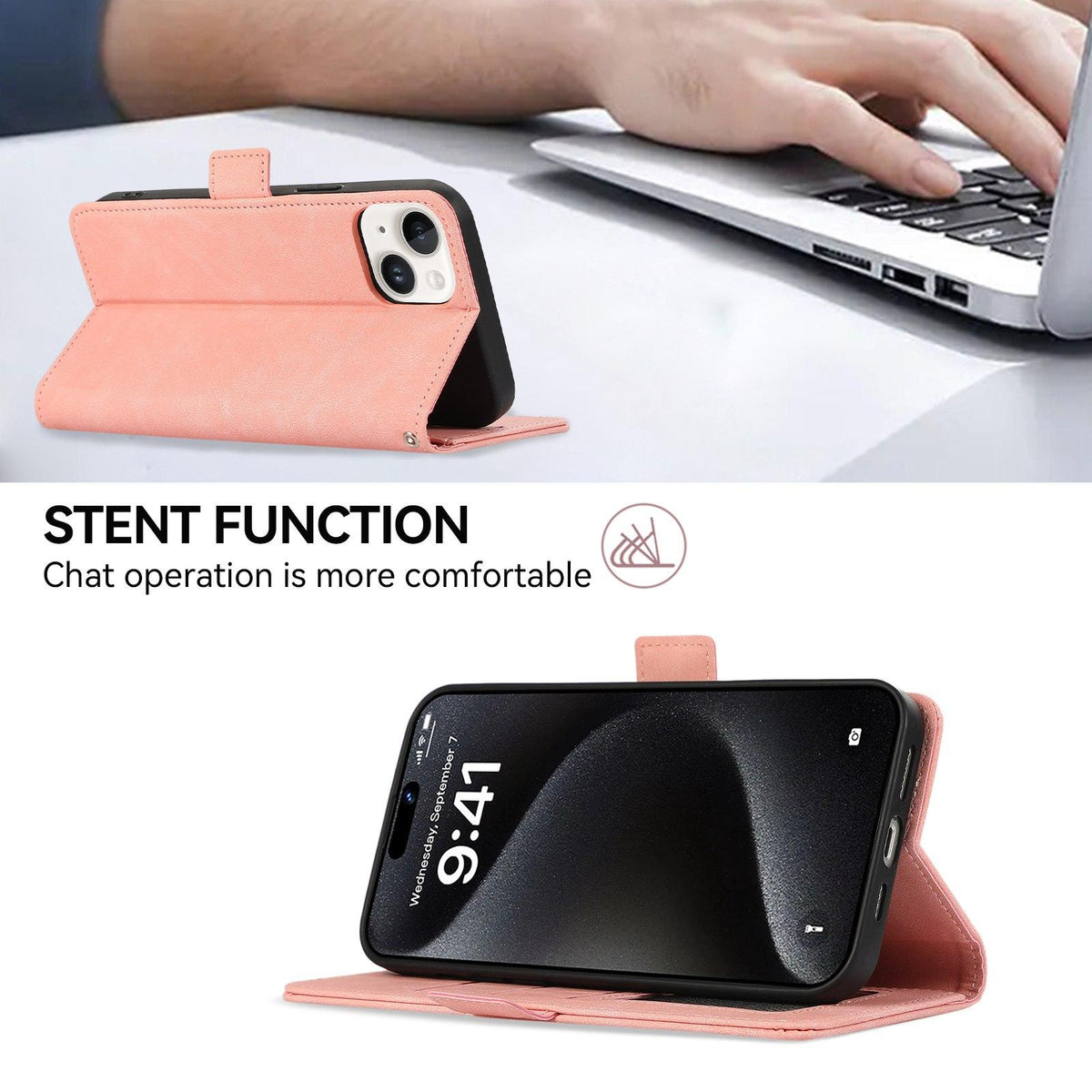 For Redmi K100 Pro Max/Poco F9 Ultra 5G ABEEL Frosted Magnetic RFID Leather Phone Case - Pink - EDA007072925A
