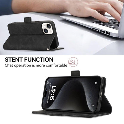 For Redmi K100 Pro Max/Poco F9 Ultra 5G ABEEL Frosted Magnetic RFID Leather Phone Case - Black - EDA007072925B