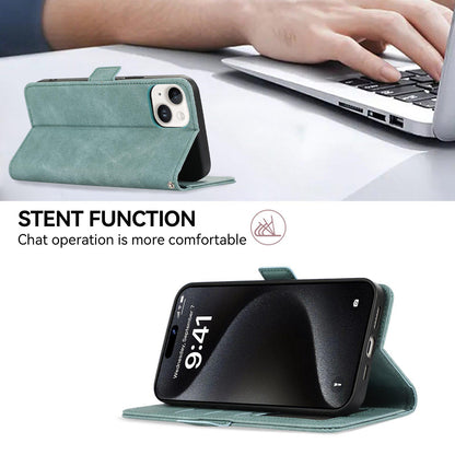 For Redmi K100 Pro Max/Poco F9 Ultra 5G ABEEL Frosted Magnetic RFID Leather Phone Case - Cyan - EDA007072925E