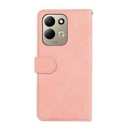 For Redmi 17 5G / 4G Global 170mm ABEEL Color Block Magnetic RFID Leather Phone Case - Pink-Cyan - EDA007073223A