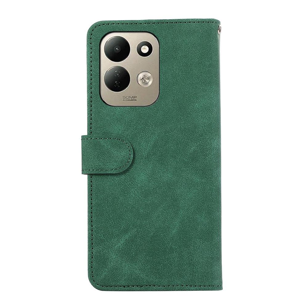 For Redmi 17 5G / 4G Global 170mm ABEEL Color Block Magnetic RFID Leather Phone Case - Green-Black - EDA007073223D