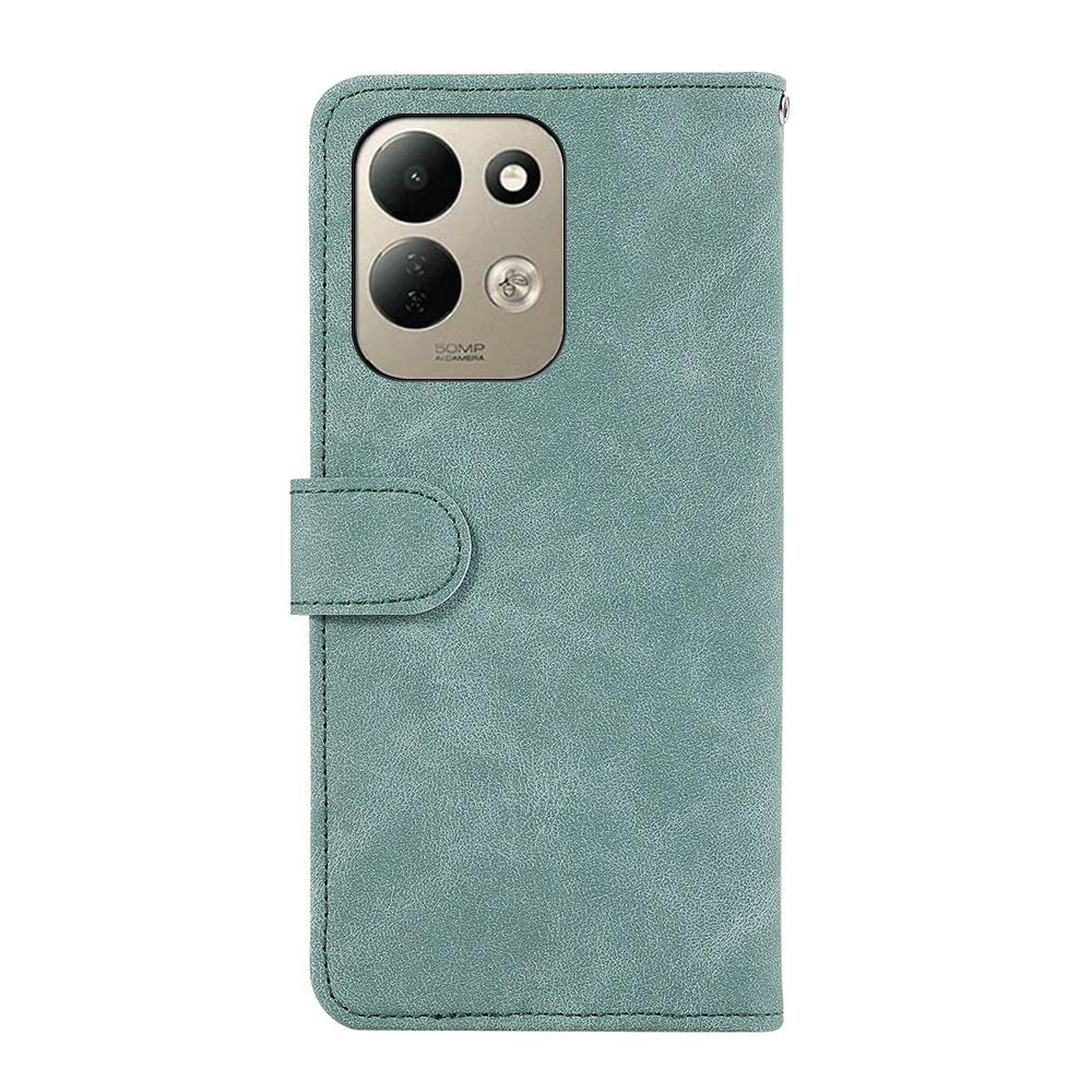 For Redmi 17 5G / 4G Global 170mm ABEEL Color Block Magnetic RFID Leather Phone Case - Cyan-Pink - EDA007073223E