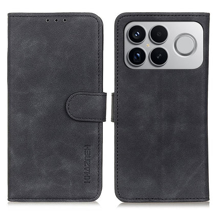For Redmi K90 Pro Max/Poco F8 Ultra KHAZNEH Retro Texture Flip Leather Phone Case(Black)