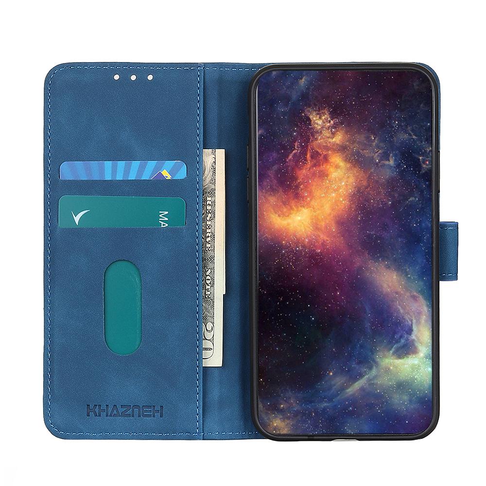 For Redmi K90 Pro Max/Poco F8 Ultra KHAZNEH Retro Texture Flip Leather Phone Case(Blue)