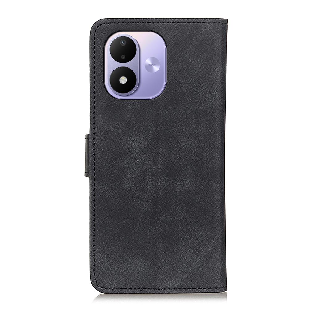 For Redmi Note 17 5G/4G Global 169.7mm KHAZNEH Retro Texture Flip Leather Phone Case - Black - EDA007073326A