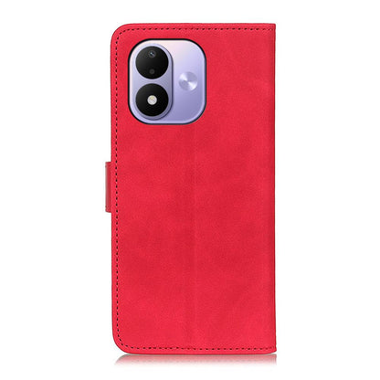 For Redmi Note 17 5G/4G Global 169.7mm KHAZNEH Retro Texture Flip Leather Phone Case - Red - EDA007073326B