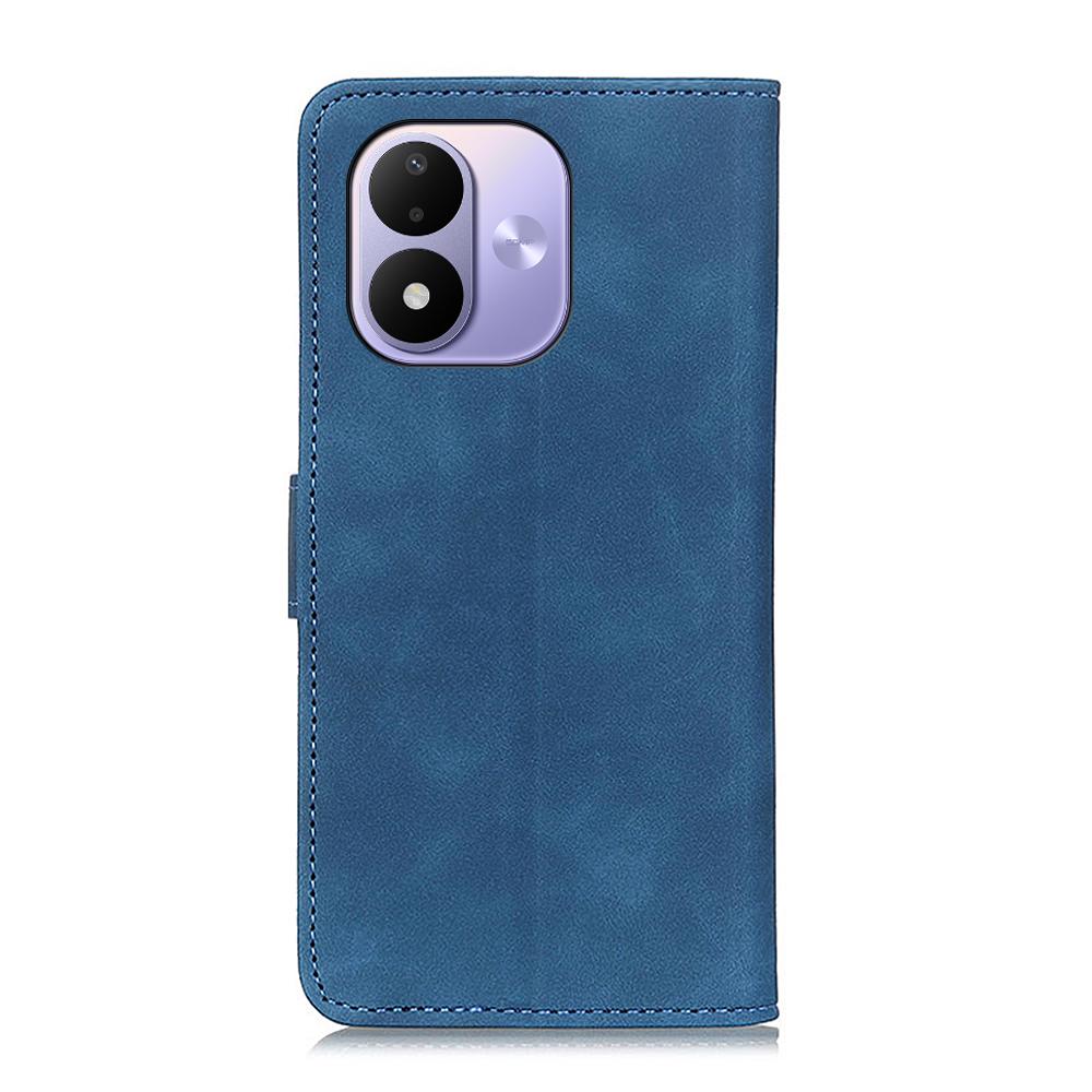 For Redmi Note 17 5G/4G Global 169.7mm KHAZNEH Retro Texture Flip Leather Phone Case - Blue - EDA007073326C