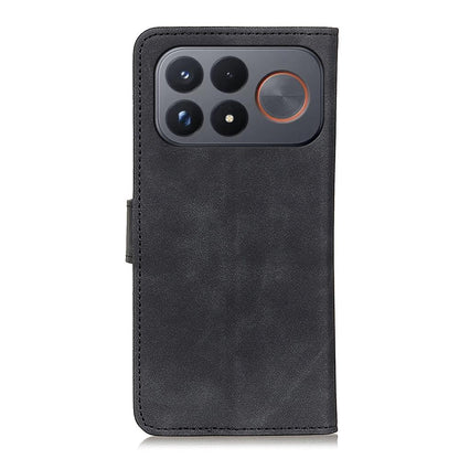 For Redmi K100 Pro Max/Poco F9 Ultra 5G KHAZNEH Retro Texture Flip Leather Phone Case - Black - EDA007073328A