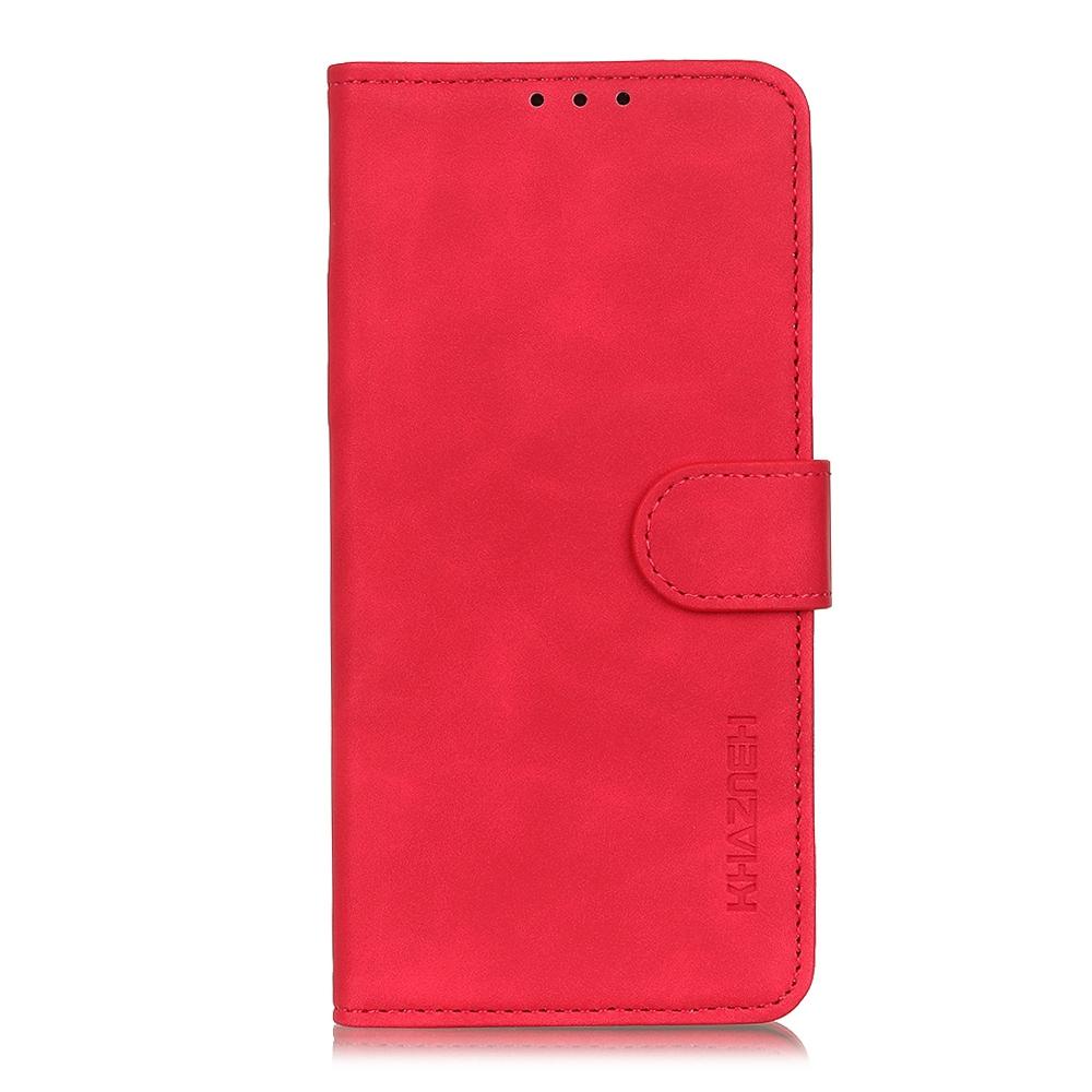 For Redmi K100 Pro Max/Poco F9 Ultra 5G KHAZNEH Retro Texture Flip Leather Phone Case - Red - EDA007073328B