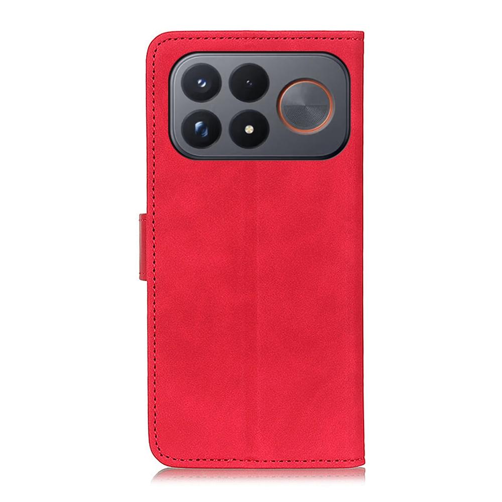 For Redmi K100 Pro Max/Poco F9 Ultra 5G KHAZNEH Retro Texture Flip Leather Phone Case - Red - EDA007073328B