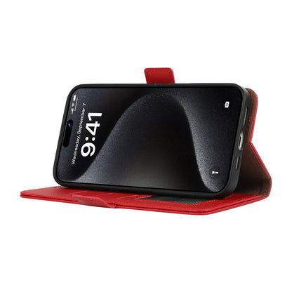 For Redmi K90 Pro Max/Poco F8 Ultra ABEEL Side-Magnetic Litchi Pattern Leather RFID Phone Case(Red)