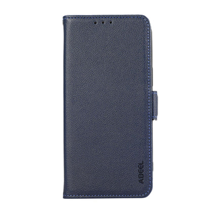 For Redmi K90 Pro Max/Poco F8 Ultra ABEEL Side-Magnetic Litchi Pattern Leather RFID Phone Case(Blue)