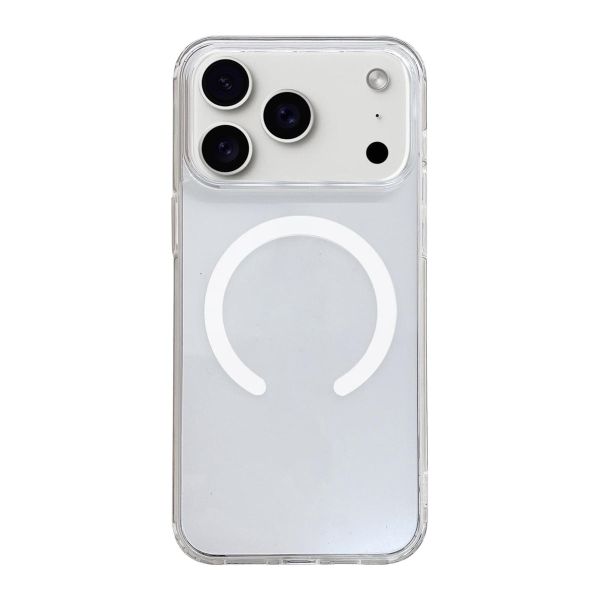For iPhone 18 Pro Max Clear Acrylic TPU MagSafe Phone Case - Transparent - EDA007079829A