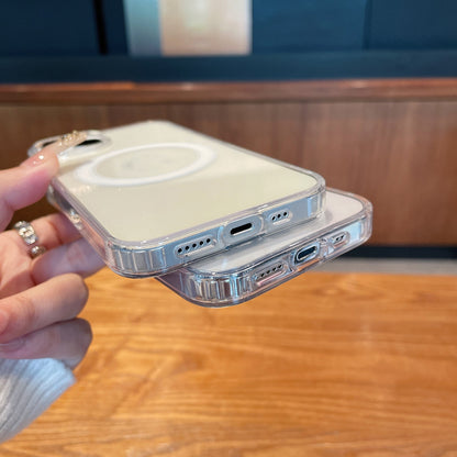 For iPhone 18 Pro Max Clear Acrylic TPU MagSafe Phone Case - Transparent - EDA007079829A