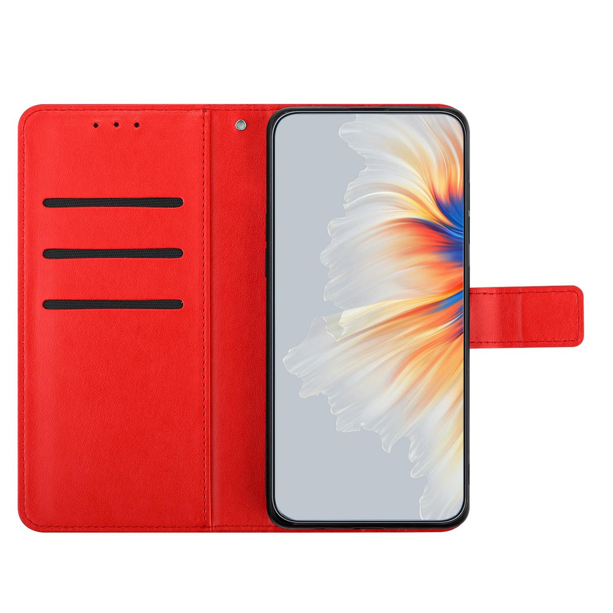 For iPhone 18 Pro Max Flower Embossed Leather Phone Case - Red - EDA007080810A