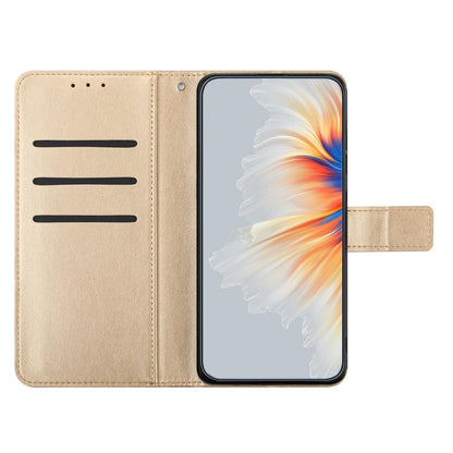 For iPhone 18 Pro Flower Embossed Leather Phone Case - Gold - EDA007080811D