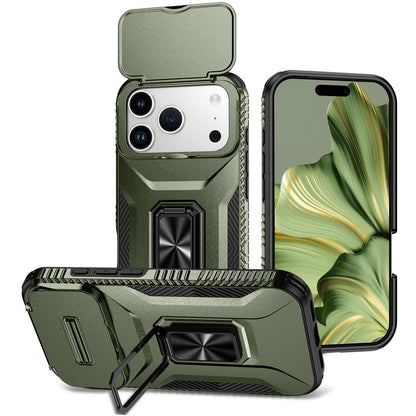 For iPhone 18 Pro Sliding Camshield Holder Phone Case - Alpine Green - EDA007085314A