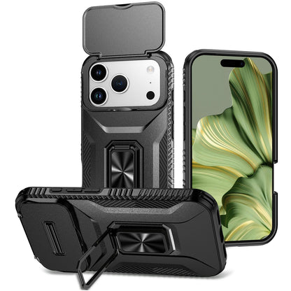 For iPhone 18 Pro Sliding Camshield Holder Phone Case - Black - EDA007085314D