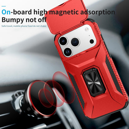 For iPhone 18 Pro Sliding Camshield Holder Phone Case - Red - EDA007085314E
