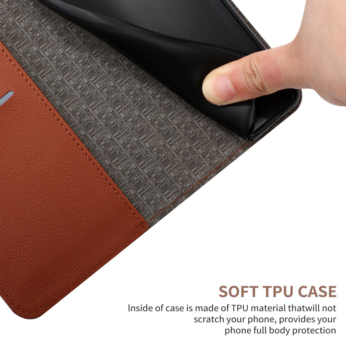 For Redmi Note 17 4G Global 169.7mm Rhombic Grid Texture Leather Phone Case - Brown - EDA007086319D
