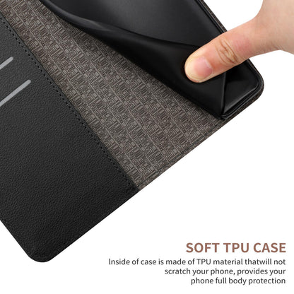 For Redmi Note 17 4G Global 169.7mm Rhombic Grid Texture Leather Phone Case - Black - EDA007086319E