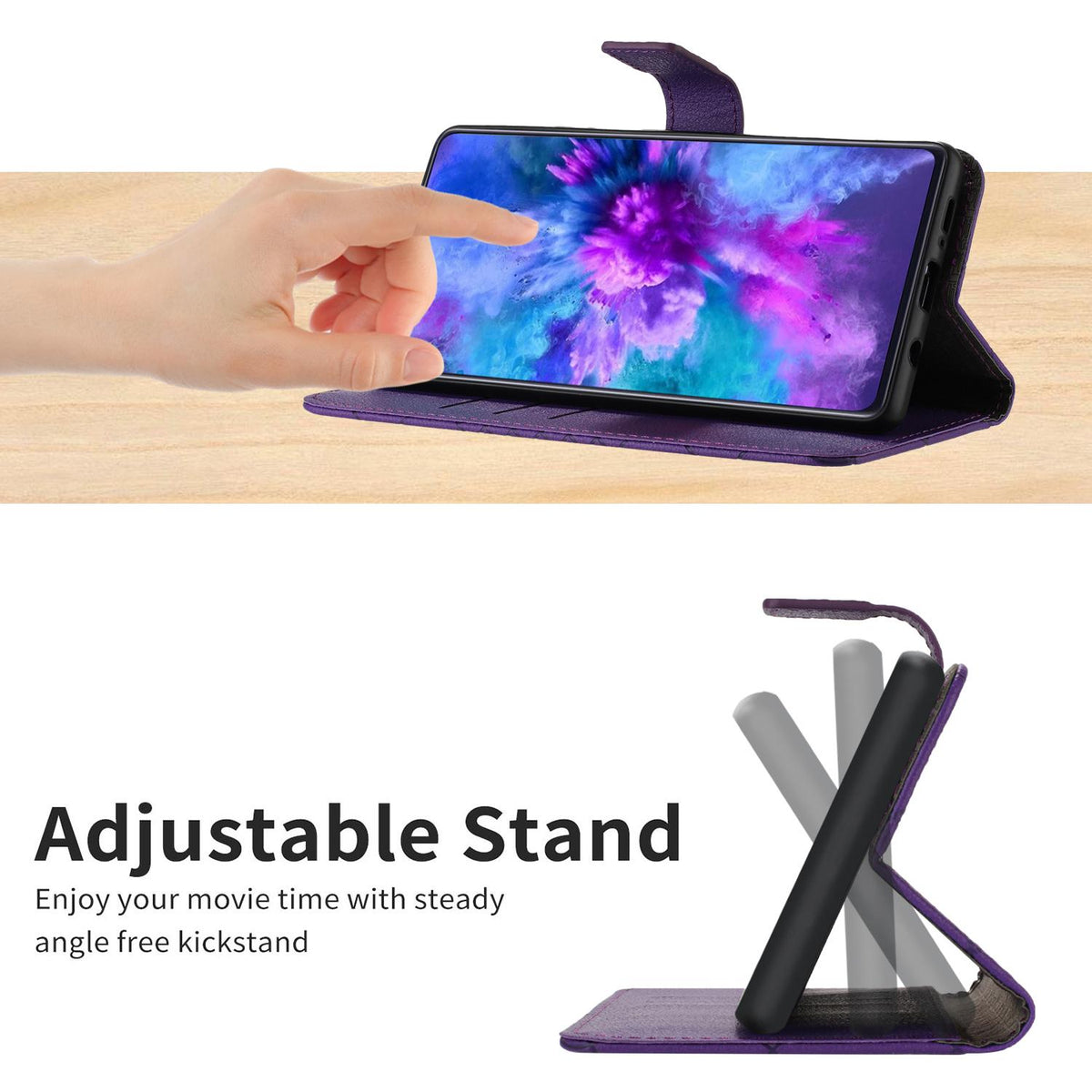 For Redmi Note 17 Pro 5G Global 163.5mm Rhombic Grid Texture Leather Phone Case - Purple - EDA007086321A