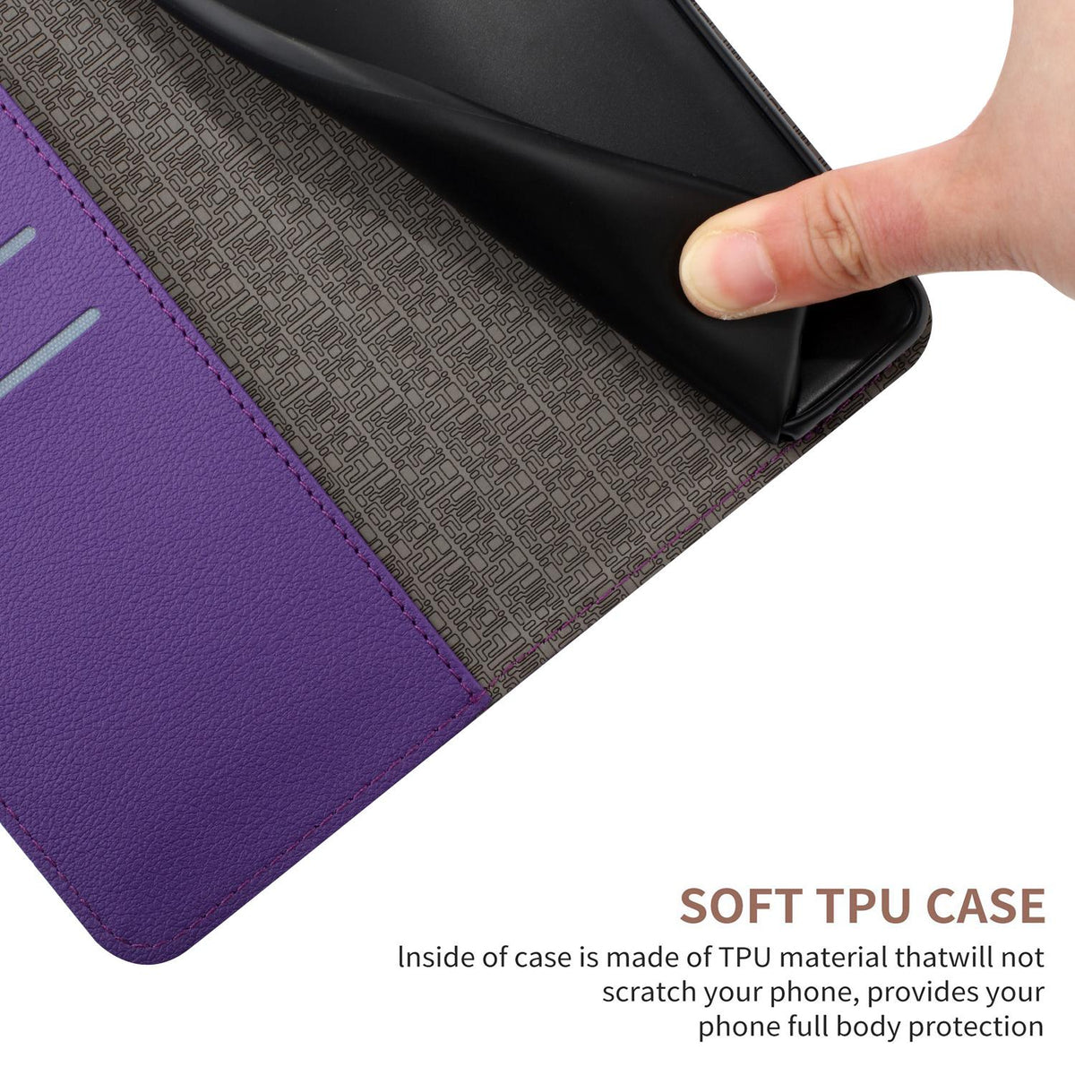 For Redmi Note 17 Pro 5G Global 163.5mm Rhombic Grid Texture Leather Phone Case - Purple - EDA007086321A