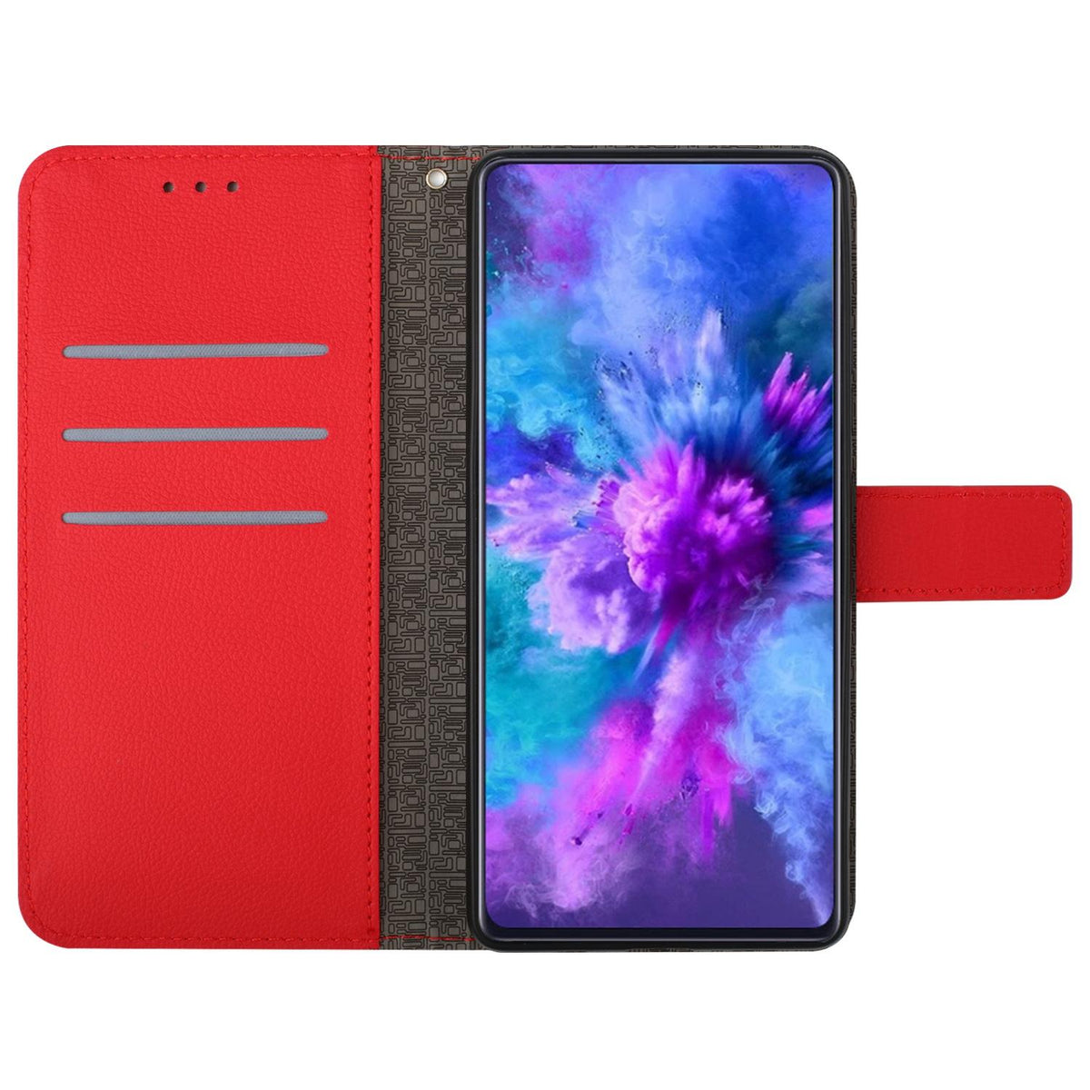 For Redmi Note 17 Pro 5G Global 163.5mm Rhombic Grid Texture Leather Phone Case - Red - EDA007086321B